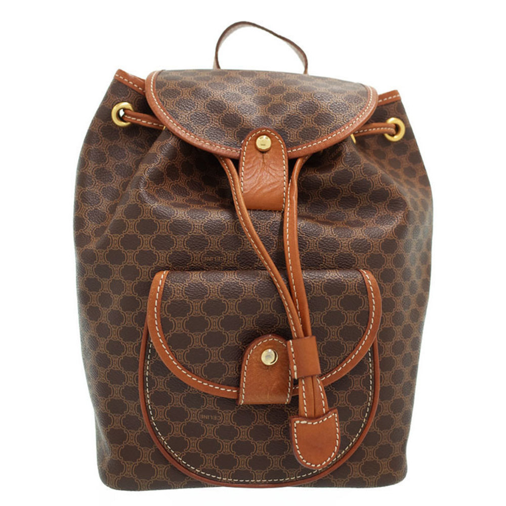 Celine Macadam Pattern Backpack Brown - image 1